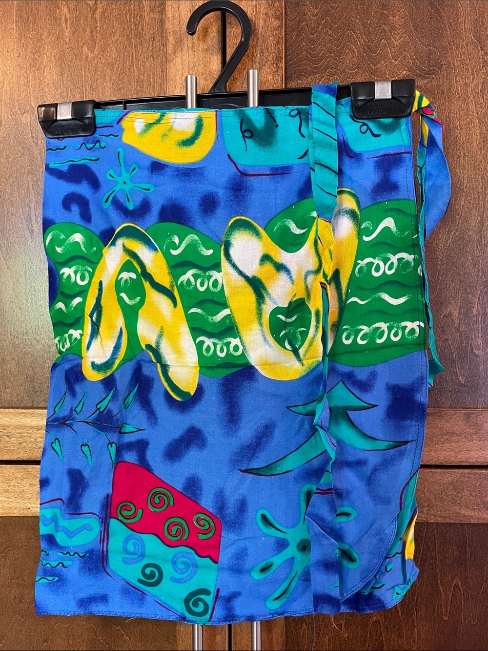 Best Bright Blue Tropical Print Sarong